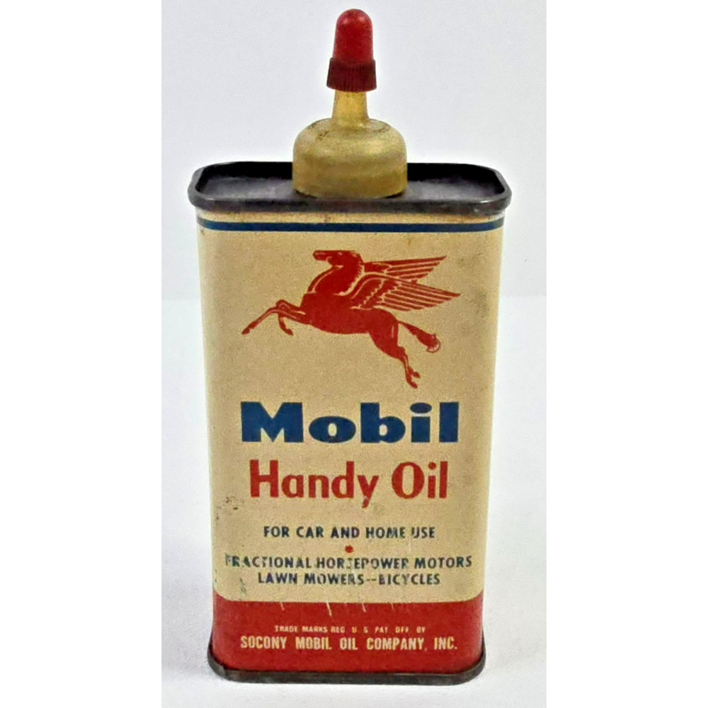 Vintage Mobil Handy Oil Tin Advertising Oil Can A-1119